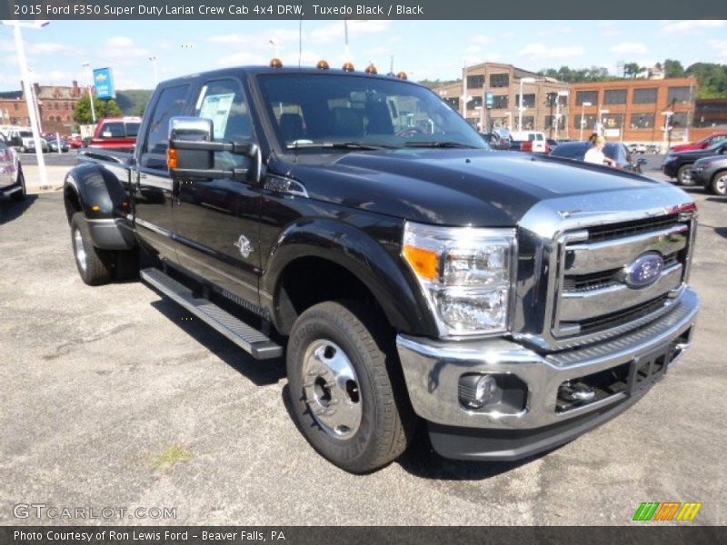 Tuxedo Black / Black 2015 Ford F350 Super Duty Lariat Crew Cab 4x4 DRW