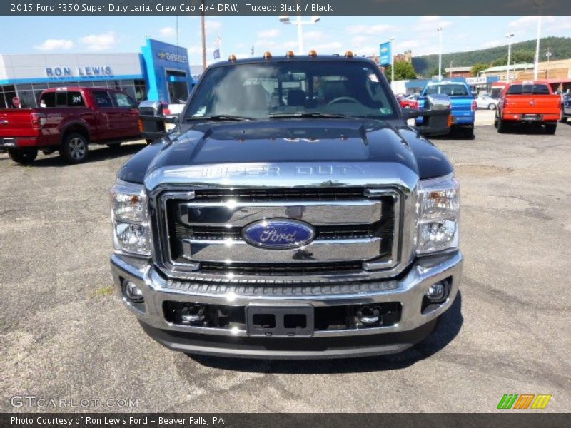 Tuxedo Black / Black 2015 Ford F350 Super Duty Lariat Crew Cab 4x4 DRW