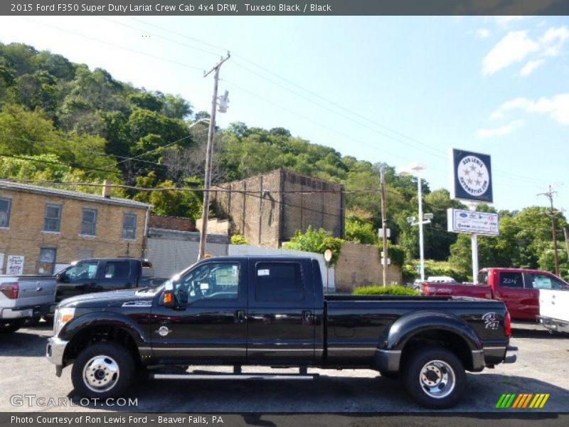 Tuxedo Black / Black 2015 Ford F350 Super Duty Lariat Crew Cab 4x4 DRW