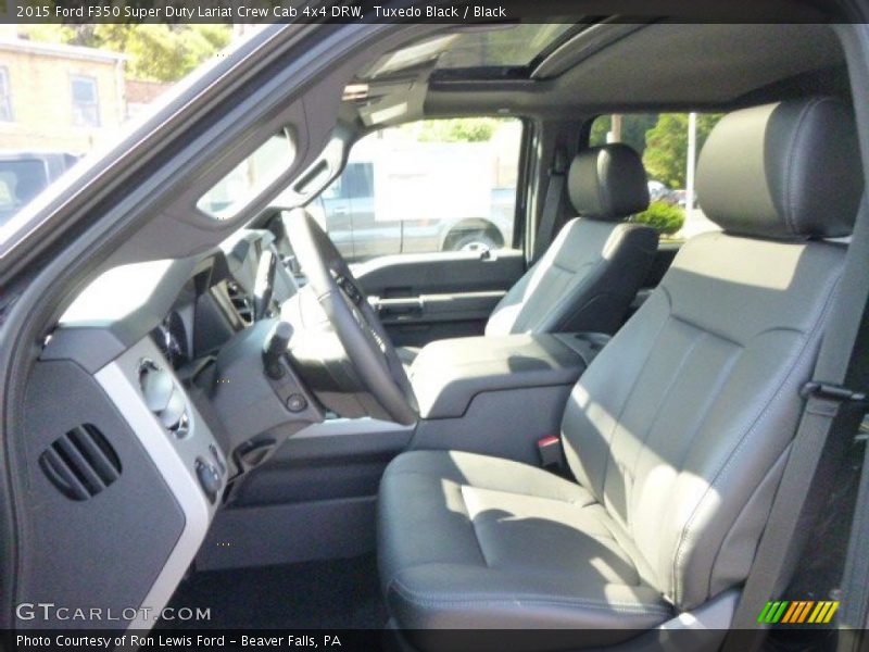 Tuxedo Black / Black 2015 Ford F350 Super Duty Lariat Crew Cab 4x4 DRW