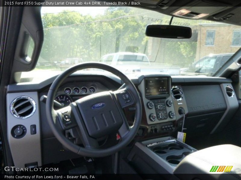 Tuxedo Black / Black 2015 Ford F350 Super Duty Lariat Crew Cab 4x4 DRW