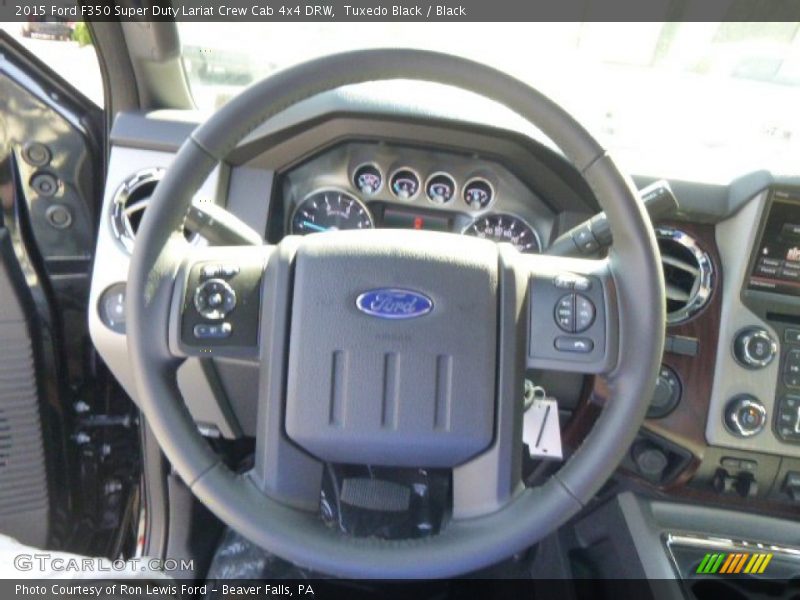 Tuxedo Black / Black 2015 Ford F350 Super Duty Lariat Crew Cab 4x4 DRW