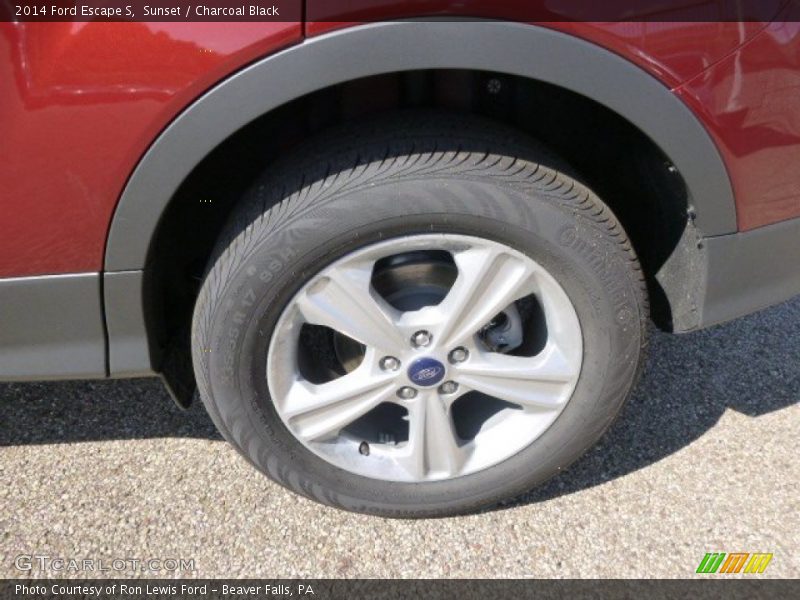 Sunset / Charcoal Black 2014 Ford Escape S