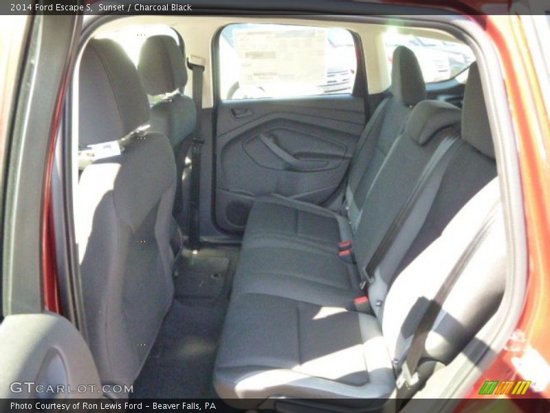 Sunset / Charcoal Black 2014 Ford Escape S