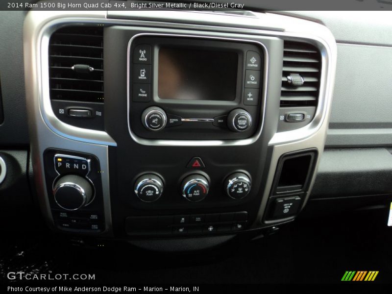 Bright Silver Metallic / Black/Diesel Gray 2014 Ram 1500 Big Horn Quad Cab 4x4