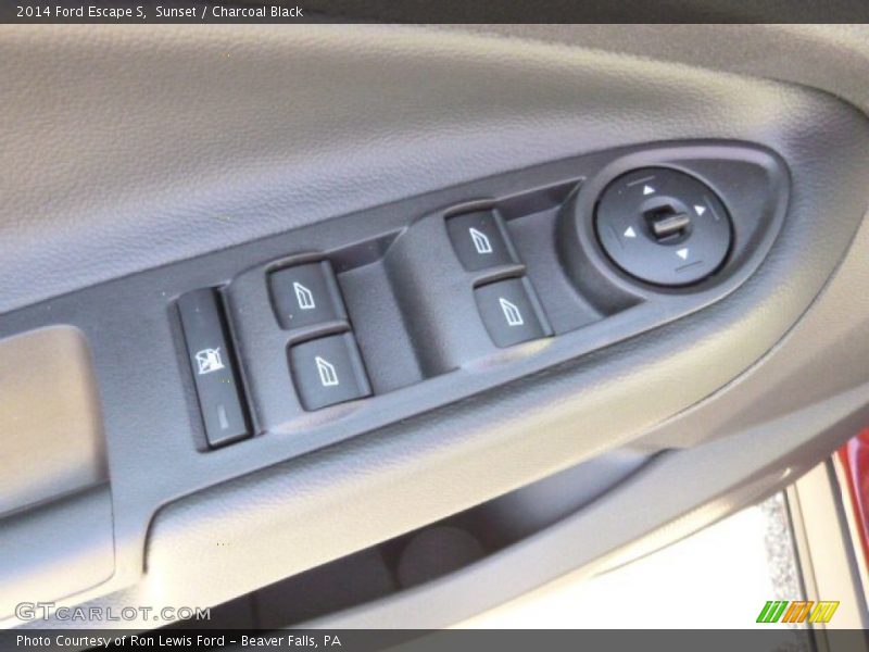Sunset / Charcoal Black 2014 Ford Escape S