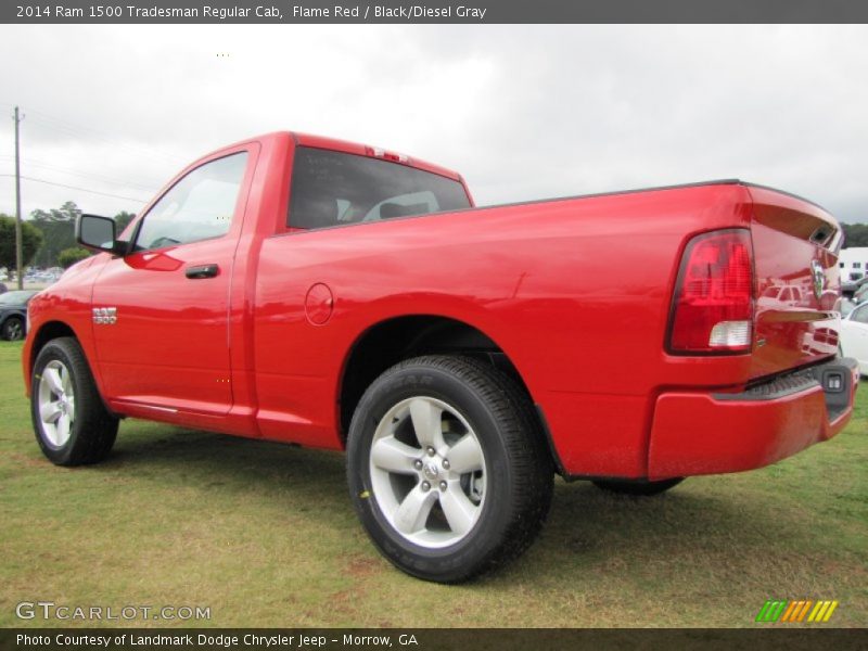 Flame Red / Black/Diesel Gray 2014 Ram 1500 Tradesman Regular Cab