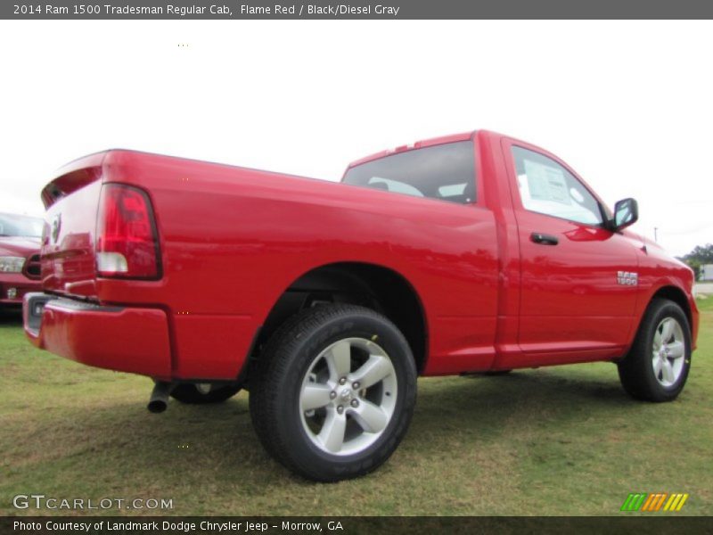 Flame Red / Black/Diesel Gray 2014 Ram 1500 Tradesman Regular Cab