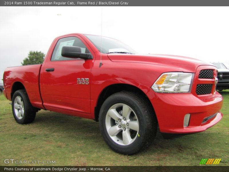 Flame Red / Black/Diesel Gray 2014 Ram 1500 Tradesman Regular Cab
