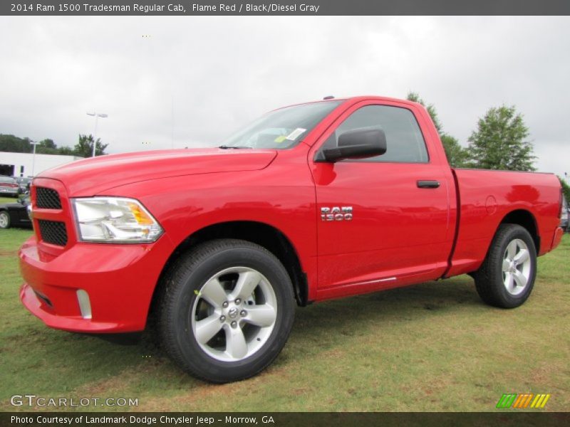 Flame Red / Black/Diesel Gray 2014 Ram 1500 Tradesman Regular Cab