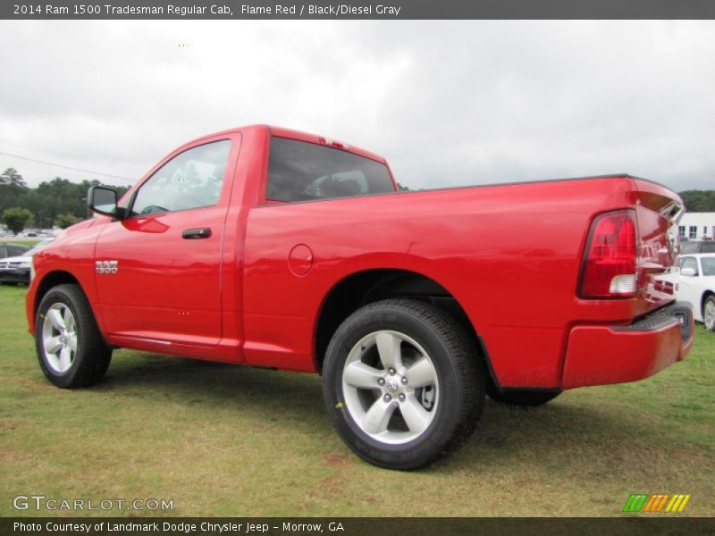 Flame Red / Black/Diesel Gray 2014 Ram 1500 Tradesman Regular Cab