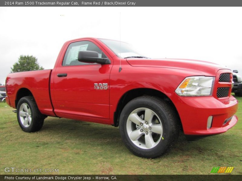 Flame Red / Black/Diesel Gray 2014 Ram 1500 Tradesman Regular Cab
