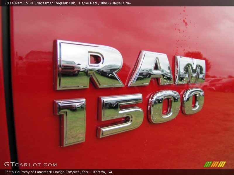 Flame Red / Black/Diesel Gray 2014 Ram 1500 Tradesman Regular Cab