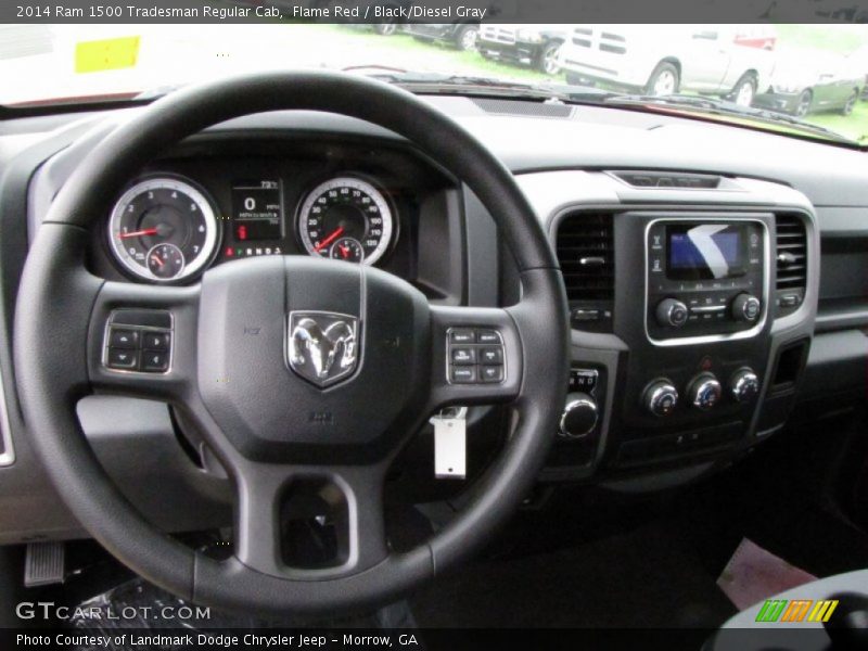 Flame Red / Black/Diesel Gray 2014 Ram 1500 Tradesman Regular Cab