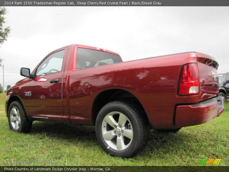 Deep Cherry Red Crystal Pearl / Black/Diesel Gray 2014 Ram 1500 Tradesman Regular Cab