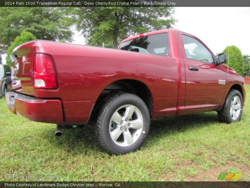 Deep Cherry Red Crystal Pearl / Black/Diesel Gray 2014 Ram 1500 Tradesman Regular Cab
