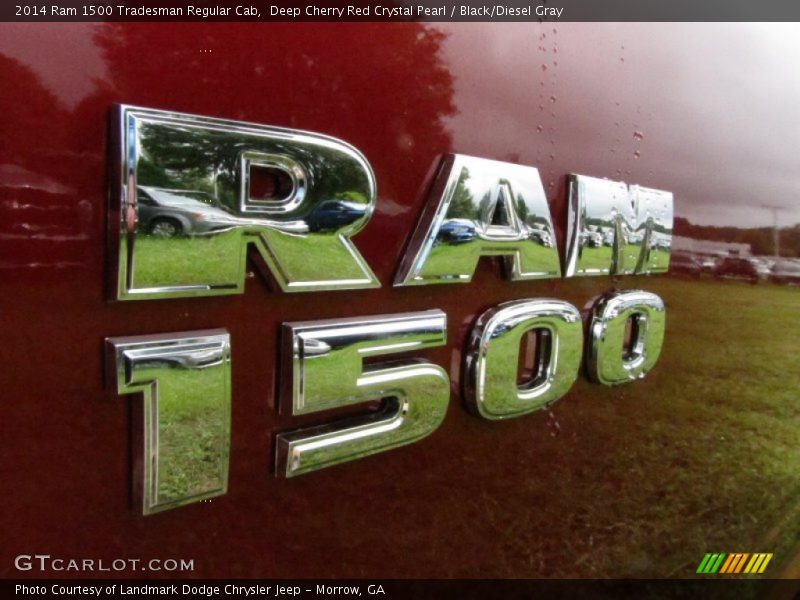Deep Cherry Red Crystal Pearl / Black/Diesel Gray 2014 Ram 1500 Tradesman Regular Cab