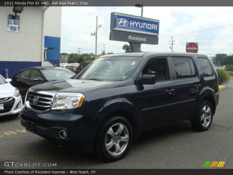 Bali Blue Pearl / Gray 2012 Honda Pilot EX 4WD