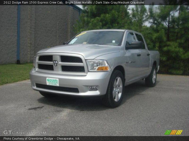 Bright Silver Metallic / Dark Slate Gray/Medium Graystone 2012 Dodge Ram 1500 Express Crew Cab