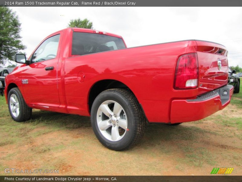 Flame Red / Black/Diesel Gray 2014 Ram 1500 Tradesman Regular Cab