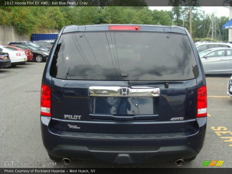 Bali Blue Pearl / Gray 2012 Honda Pilot EX 4WD