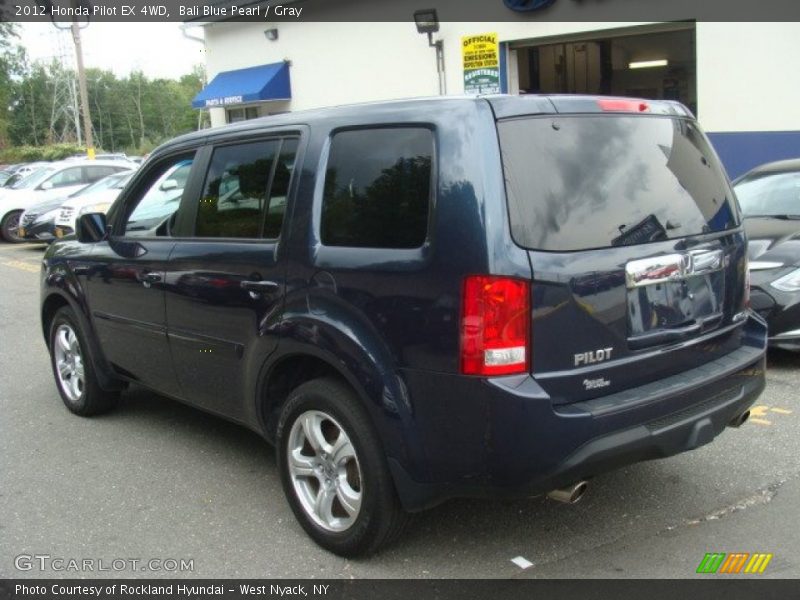Bali Blue Pearl / Gray 2012 Honda Pilot EX 4WD