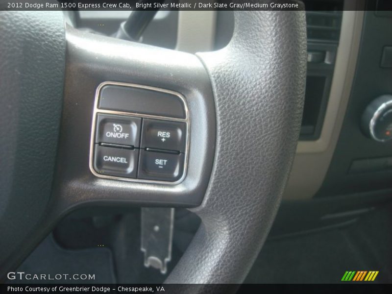 Bright Silver Metallic / Dark Slate Gray/Medium Graystone 2012 Dodge Ram 1500 Express Crew Cab