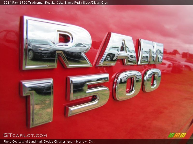 Flame Red / Black/Diesel Gray 2014 Ram 1500 Tradesman Regular Cab