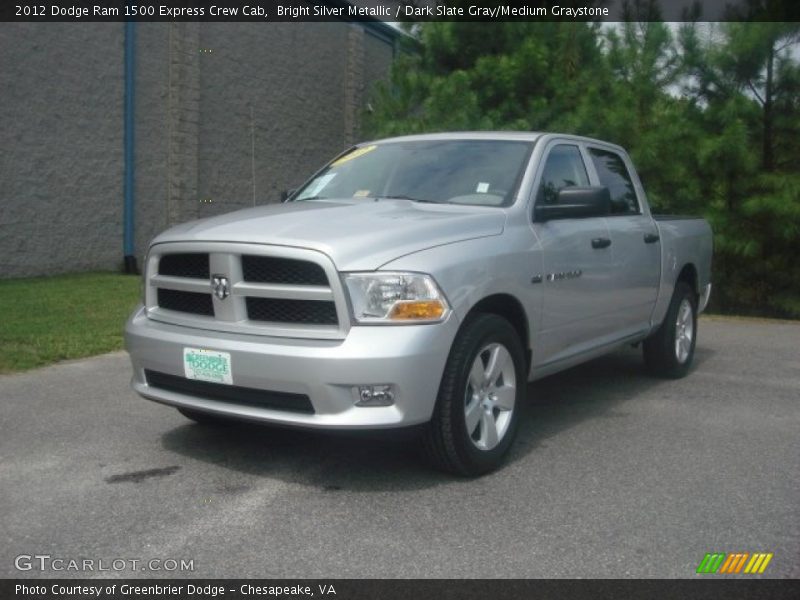 Bright Silver Metallic / Dark Slate Gray/Medium Graystone 2012 Dodge Ram 1500 Express Crew Cab