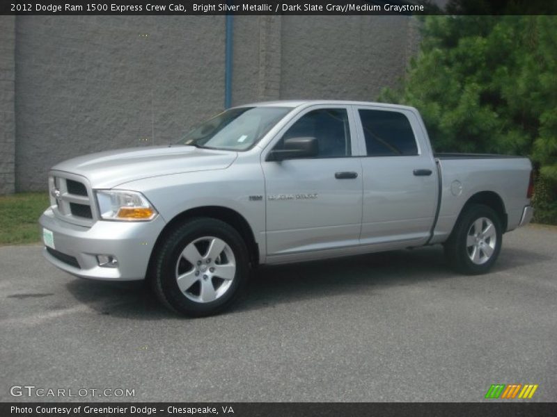 Bright Silver Metallic / Dark Slate Gray/Medium Graystone 2012 Dodge Ram 1500 Express Crew Cab