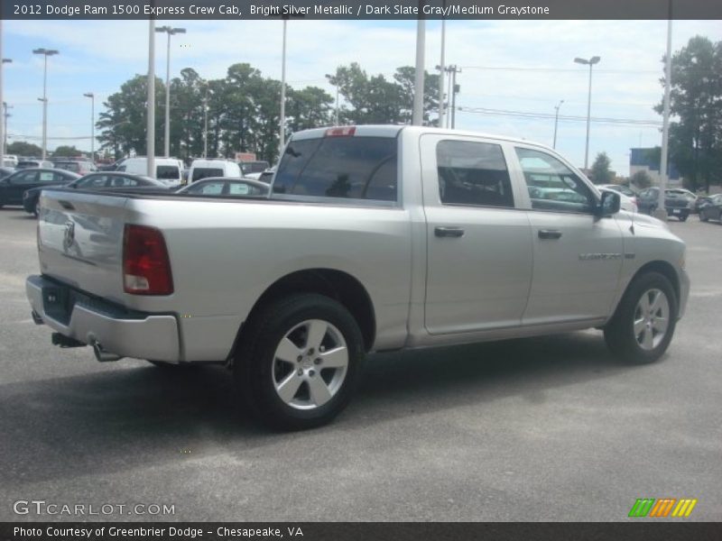 Bright Silver Metallic / Dark Slate Gray/Medium Graystone 2012 Dodge Ram 1500 Express Crew Cab