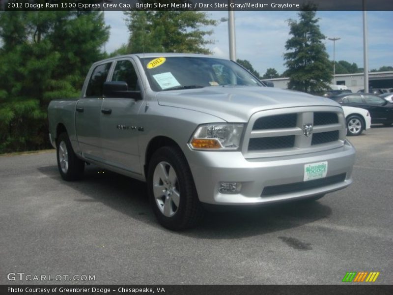 Bright Silver Metallic / Dark Slate Gray/Medium Graystone 2012 Dodge Ram 1500 Express Crew Cab