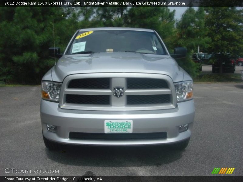 Bright Silver Metallic / Dark Slate Gray/Medium Graystone 2012 Dodge Ram 1500 Express Crew Cab