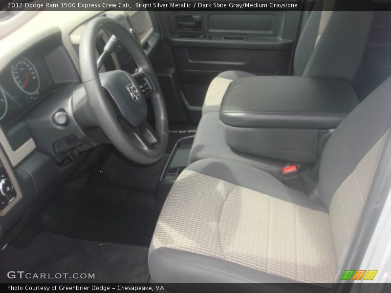 Bright Silver Metallic / Dark Slate Gray/Medium Graystone 2012 Dodge Ram 1500 Express Crew Cab