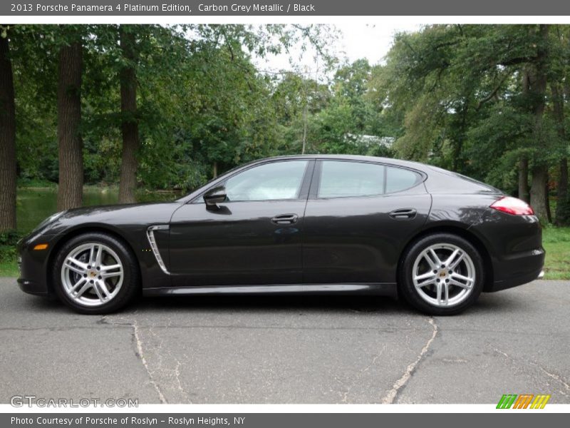 Carbon Grey Metallic / Black 2013 Porsche Panamera 4 Platinum Edition
