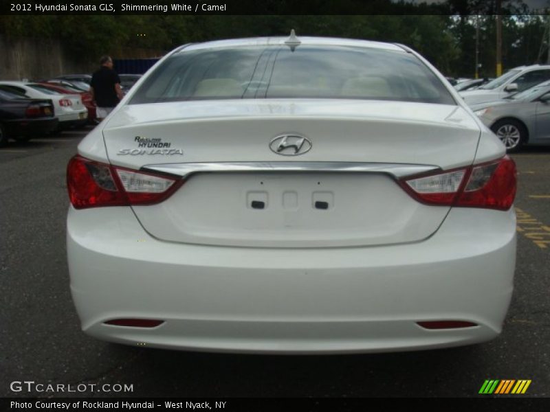 Shimmering White / Camel 2012 Hyundai Sonata GLS