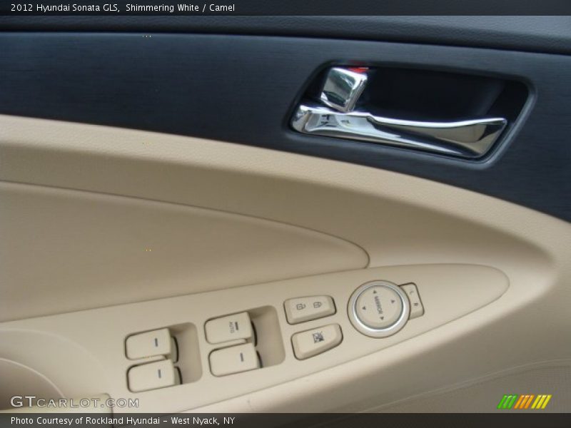 Shimmering White / Camel 2012 Hyundai Sonata GLS