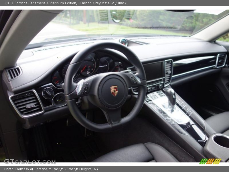 Carbon Grey Metallic / Black 2013 Porsche Panamera 4 Platinum Edition
