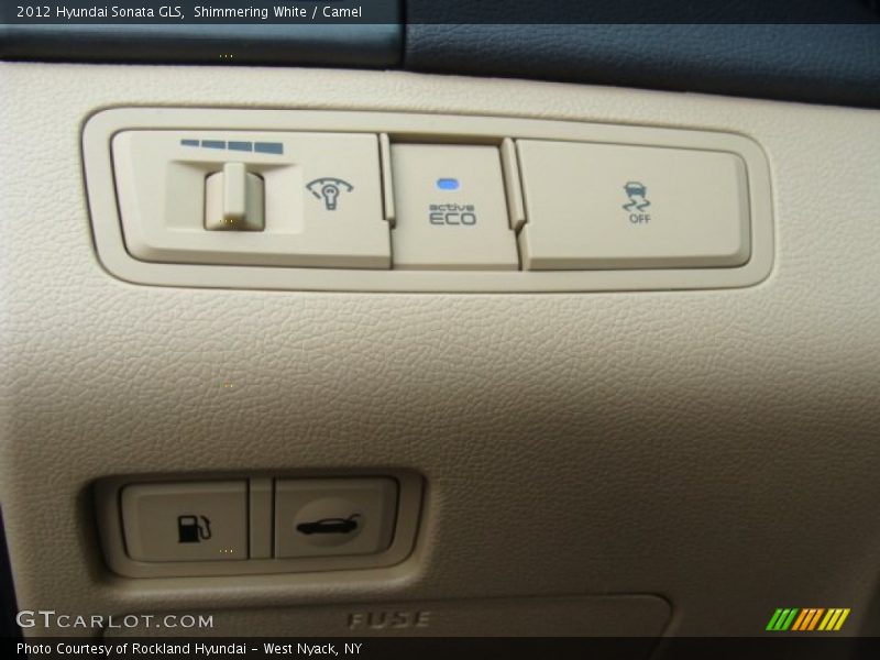 Shimmering White / Camel 2012 Hyundai Sonata GLS