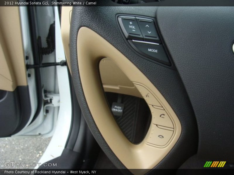 Shimmering White / Camel 2012 Hyundai Sonata GLS