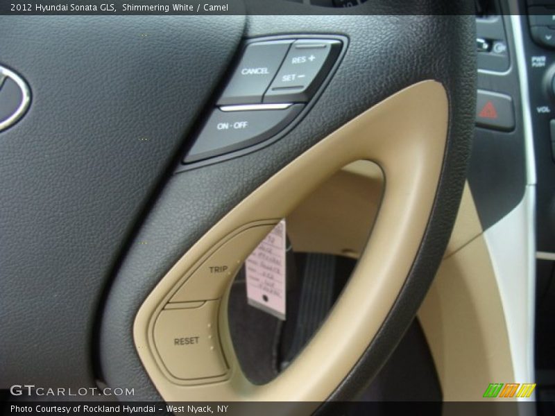 Shimmering White / Camel 2012 Hyundai Sonata GLS
