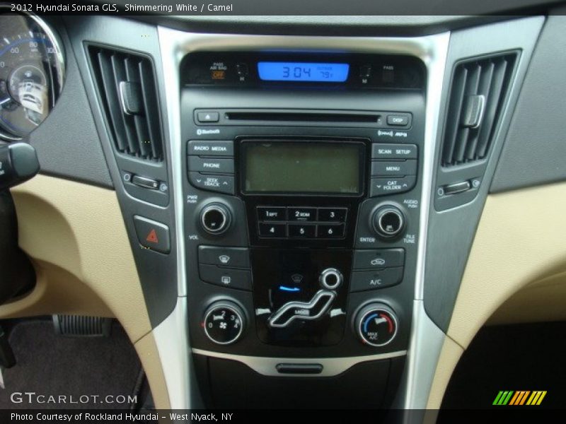 Shimmering White / Camel 2012 Hyundai Sonata GLS