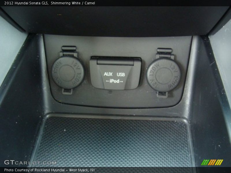 Shimmering White / Camel 2012 Hyundai Sonata GLS