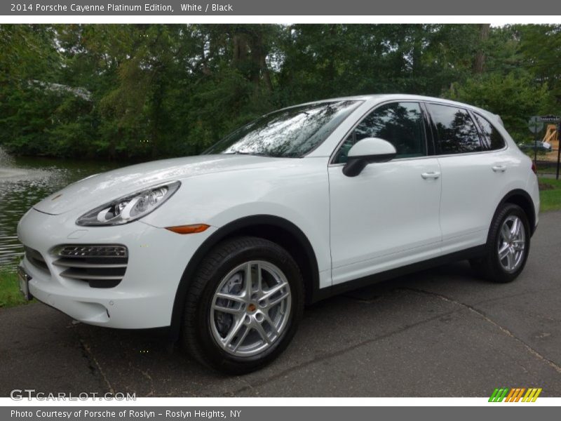 White / Black 2014 Porsche Cayenne Platinum Edition