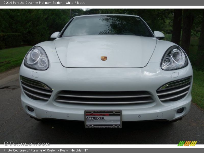 White / Black 2014 Porsche Cayenne Platinum Edition