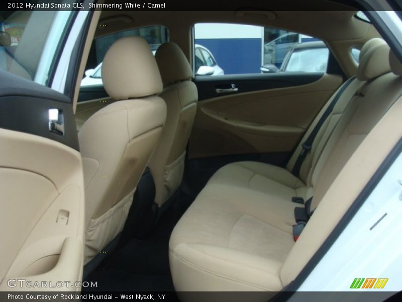 Shimmering White / Camel 2012 Hyundai Sonata GLS