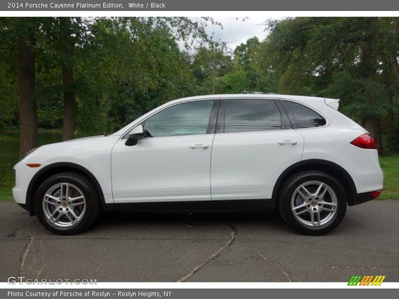 White / Black 2014 Porsche Cayenne Platinum Edition