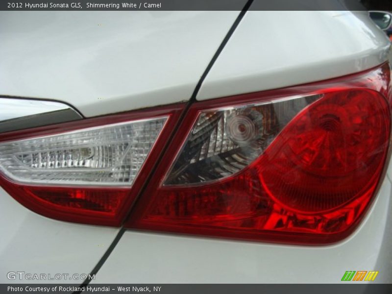 Shimmering White / Camel 2012 Hyundai Sonata GLS
