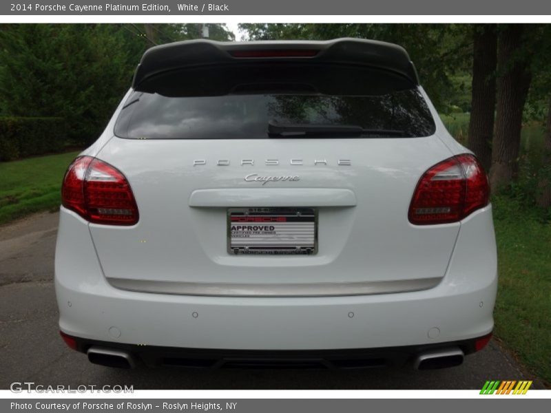 White / Black 2014 Porsche Cayenne Platinum Edition