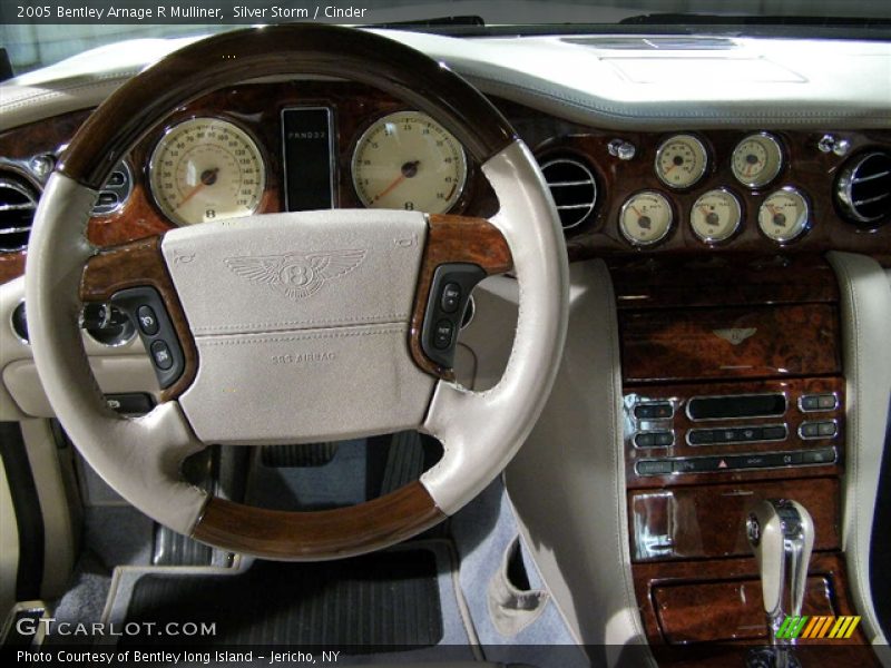 2005 Bentley Arnage R Mulliner, Silver Storm / Cinder/Burr Walnut, Wood Steering Wheel, Gauges - 2005 Bentley Arnage R Mulliner